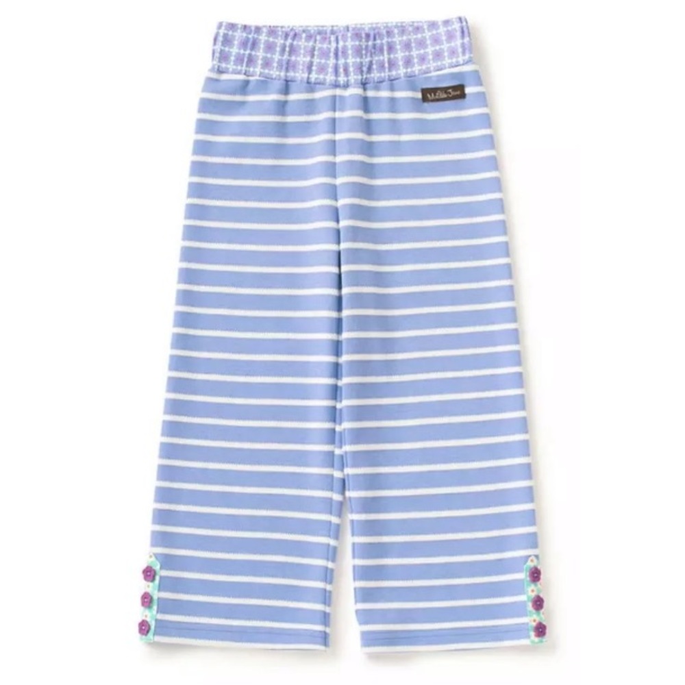 MATILDA JANE Girls Purple Striped Pants Size 4